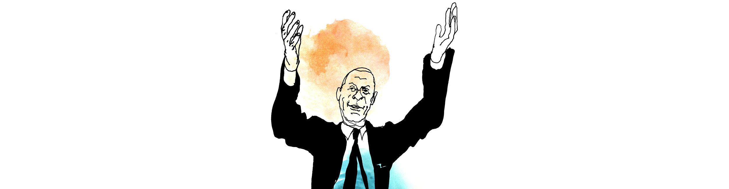 Illustration föreställande Benny Fredriksson med Sergels torgs rutmönster bakom sig.