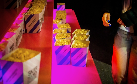 Skärisbiografens popcornbord