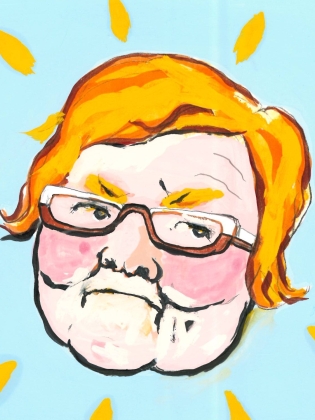 Illustrerat porträtt av Kristiina Kolehmainen. 