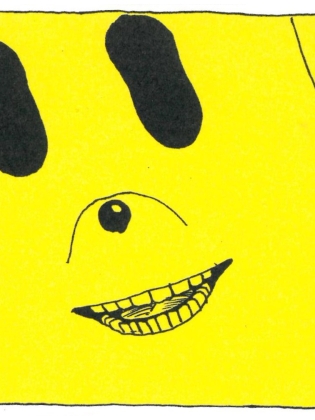 En illustration av ett ansikte. 