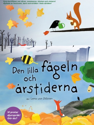 Filmaffisch med olika tecknade djur i ett sjölandskap.