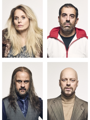 Personkrets stående